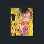 Gustav Klimt - The Kiss Canvas Print<br><div class="desc">The Kiss by Gustav Klimt. Great painting titled The Kiss,  made by Gustav Klimt.</div>