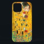 Gustav Klimt The Kiss iPhone 12 Case<br><div class="desc">iPhone Case featuring Gustav Klimt’s oil painting with gold leaf The Kiss (1908). A man and woman, wearing brilliant golden colours, lovingly embrace and kiss in a field of flowers. A great gift for fans of Art Nouveau and Austrian art.</div>