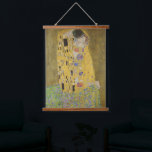 Gustav Klimt The Kiss Classic Painting Hanging Tapestry<br><div class="desc">Gustav Klimt's "The Kiss" is undoubtedly one of the most iconic and revered paintings of the early 20th century, epitomizing the Art Nouveau movement with its intricate details and gold leaf accents. The artwork depicts a loving couple, a man and a woman, locked in a tender kiss against a backdrop...</div>