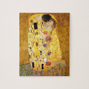 Gustav Klimt The Kiss Classic Painting Jigsaw Puzzle