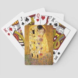 Gustav Klimt The Kiss Classic Painting Playing Cards