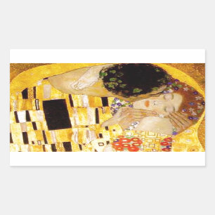 Gustav Klimt The Kiss Classic Painting Sticker