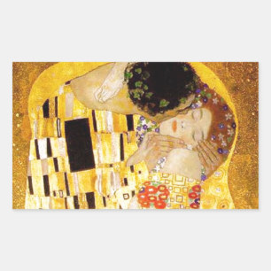 Gustav Klimt The Kiss Classic Painting Sticker