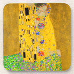 Gustav Klimt The Kiss Coaster<br><div class="desc">The Kiss painted by Gustav Klimt.</div>