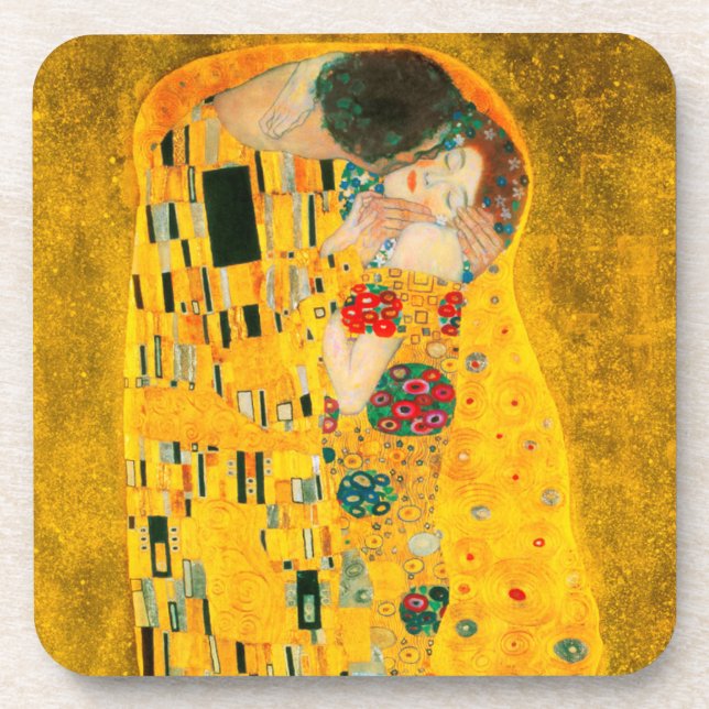 Gustav Klimt The Kiss Coaster (Front)