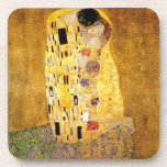 Gustav Klimt The Kiss Coasters<br><div class="desc">Gustav Klimt The Kiss coasters. Artwork oil paint on canvas from 1907-1908. The Kiss is Gustav Klimt’s best-known painting,  a beautiful work representing the height of his golden period. A perfect gift for lovers of Austrian symbolism,  Gustav Klimt,  and fine art.</div>