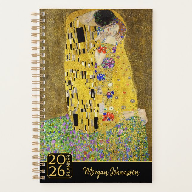 Gustav Klimt – The Kiss – Custom Text (Devant)