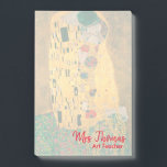 Gustav Klimt The Kiss Customized Notes 4x6<br><div class="desc">The Kiss Notes are perfect for art teachers or anyone who appreciates art! Text can be customized with your name and profession.
The Kiss was painted by Gustav Klimt between 1907-08.</div>