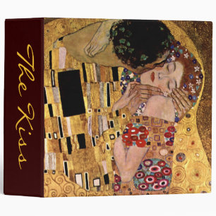 Gustav Klimt: The Kiss (Detail) Binder