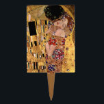 Gustav Klimt: The Kiss (Detail) Cake Topper<br><div class="desc">A beautiful classic cake pick featuring a romantic couple sharing a kiss,  painted by the Austrian symbolist painter Gustav Klimt.</div>