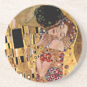 Gustav Klimt: The Kiss (Detail) Coaster