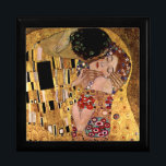 Gustav Klimt: The Kiss (Detail) Gift Box<br><div class="desc">A beautiful classic gift box featuring a romantic couple sharing a kiss,  painted by the Austrian symbolist painter Gustav Klimt.</div>