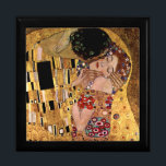 Gustav Klimt: The Kiss (Detail) Gift Box<br><div class="desc">A beautiful classic gift box featuring a romantic couple sharing a kiss,  painted by the Austrian symbolist painter Gustav Klimt.</div>
