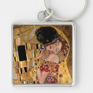Gustav Klimt: The Kiss (Detail) Keychain
