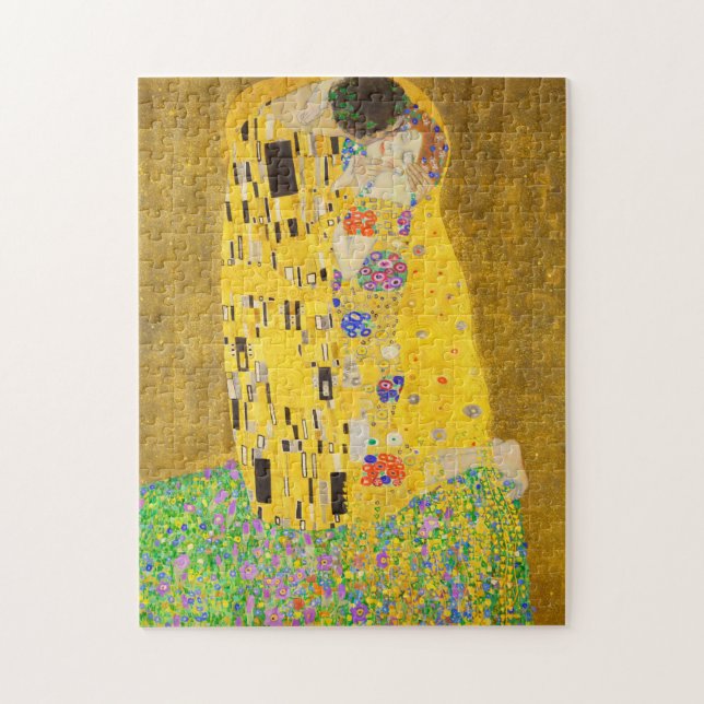 Gustav Klimt The Kiss Fine Art Jigsaw Puzzle (Vertical)