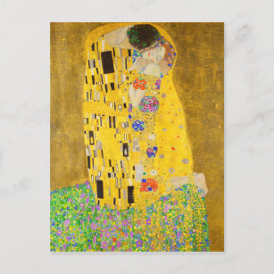 Gustav Klimt The Kiss Fine Art Postcard