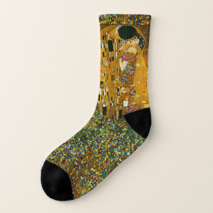 Gustav Klimt,The Kiss, Fine Art Socks