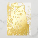 Gustav Klimt - The Kiss Foil Holiday Card<br><div class="desc">The Kiss / Der Kuss - Gustav Klimt in 1907-1908</div>