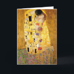 Gustav Klimt The Kiss Greeting Card<br><div class="desc">Gustav Klimt The Kiss greeting card. Artwork oil paint on canvas from 1907-1908. The Kiss is Gustav Klimt’s best-known painting,  a beautiful work representing the height of his golden period. A perfect gift for lovers of Austrian symbolism,  Gustav Klimt,  and fine art.</div>