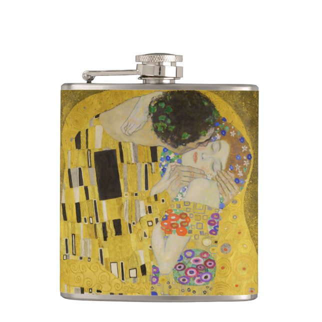 Gustav Klimt - The Kiss Hip Flask (Front)