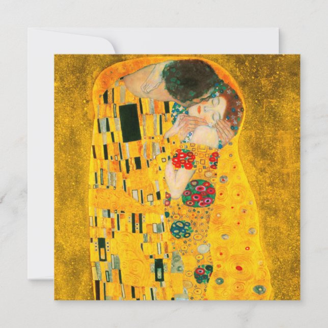 Gustav Klimt The Kiss Invitation (Front)