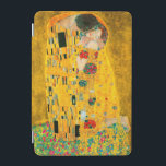 Gustav Klimt The Kiss iPad Mini Cover<br><div class="desc">iPad Cover featuring Gustav Klimt’s oil painting with gold leaf The Kiss (1908). A man and woman,  wearing brilliant golden colours,  lovingly embrace and kiss in a field of flowers. A great gift for fans of Art Nouveau and Austrian art.</div>