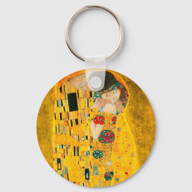 Gustav Klimt The Kiss Keychain (Front)