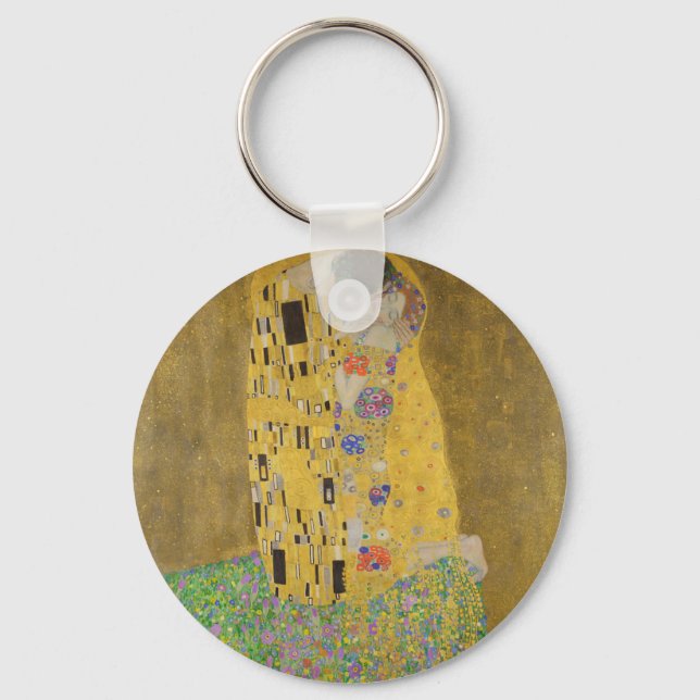Gustav Klimt "The Kiss" Keychain (Front)