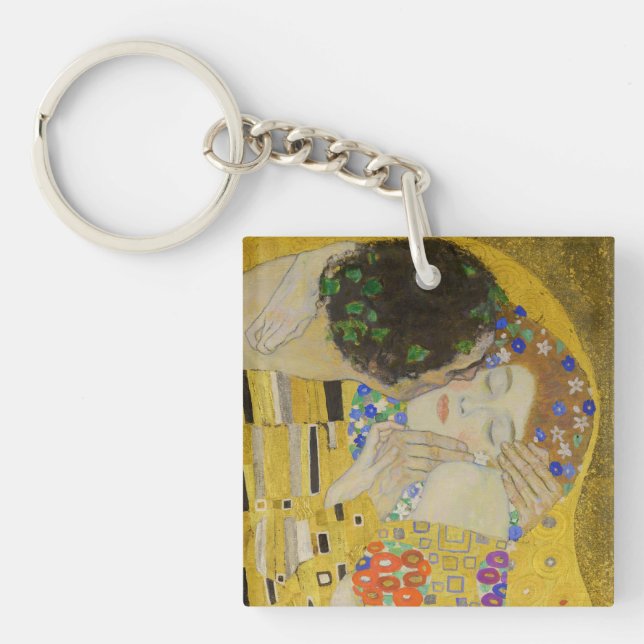 Gustav Klimt - The Kiss Keychain (Front)