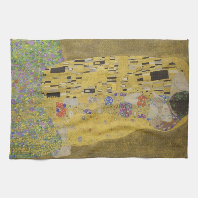Gustav Klimt The Kiss Kitchen Towel (Horizontal)