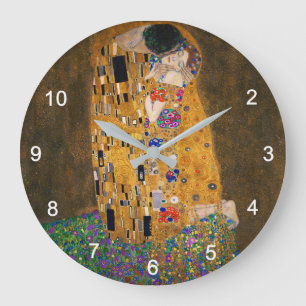 Gustav Klimt , “ The Kiss ” Large Clock