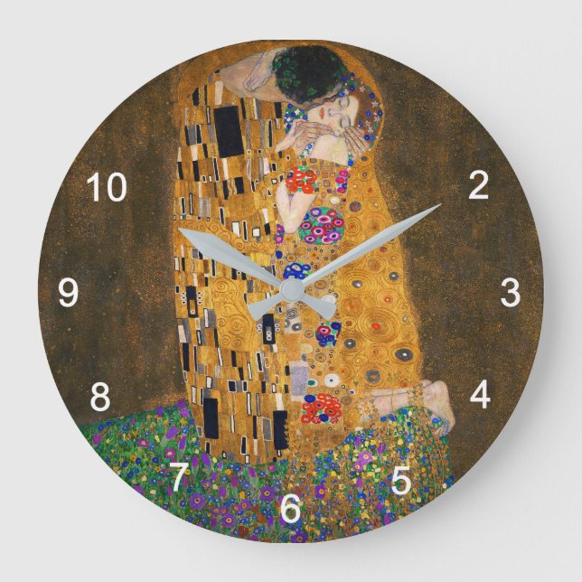 Gustav Klimt , “ The Kiss ” Large Clock (Front)