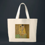 Gustav Klimt "The Kiss" Large Tote Bag<br><div class="desc">Gustav Klimt 's masterpiece: "The Kiss". “The Kiss, ” created by the Austrian painter Gustav Klimt. It’s considered to be his most famous work. He painted it between the years 1907 and 1908, which were the highpoint of his “Golden Period, ” when he painted a number of works utilizing gold...</div>