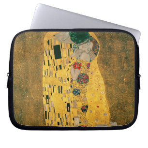 Gustav Klimt The Kiss (Lovers) GalleryHD Vintage Laptop Sleeve