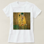 Gustav Klimt The Kiss (Lovers) GalleryHD Vintage T-Shirt<br><div class="desc">Gustav Klimt. The Kiss (Lovers). c. 1908. Oil and gold leaf on canvas. Original fine art masterpiece painting by famous Austrian Art Nouveau artist Gustav Klimt.</div>