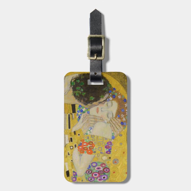 Gustav Klimt - The Kiss Luggage Tag (Front Vertical)