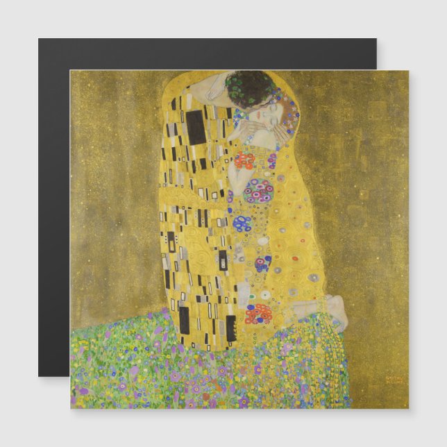 Gustav Klimt - The Kiss Magnetic Card (Front/Back)