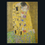 Gustav Klimt - The Kiss Notebook<br><div class="desc">The Kiss / Der Kuss - Gustav Klimt in 1907-1908</div>