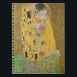 Gustav Klimt "The Kiss" Notebook<br><div class="desc">Gustav Klimt 's masterpiece: "The Kiss". “The Kiss, ” created by the Austrian painter Gustav Klimt. It’s considered to be his most famous work. He painted it between the years 1907 and 1908, which were the highpoint of his “Golden Period, ” when he painted a number of works utilizing gold...</div>
