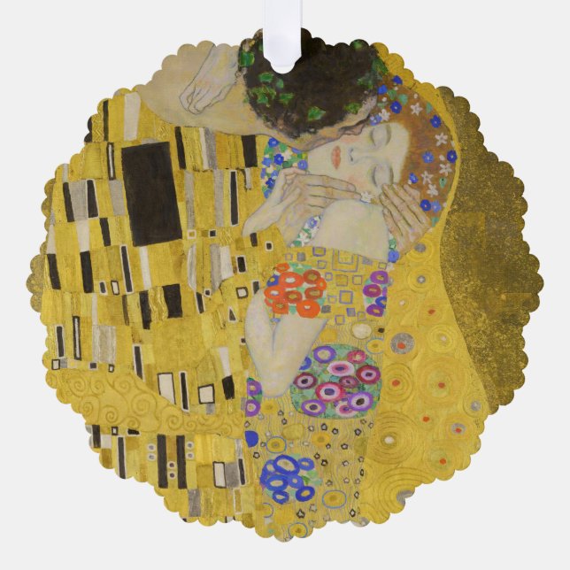 Gustav Klimt - The Kiss Ornament Card (Front)