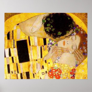 Gustav Klimt The Kiss Poster
