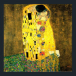 Gustav Klimt -The Kiss  Poster<br><div class="desc">Gustav Klimt -The Kiss,  created on 1907-1908.   Medium:  Oil and gold leaf on canvas. Current location: Location  Österreichische Galerie Belvedere,  Vienna,  Austria</div>