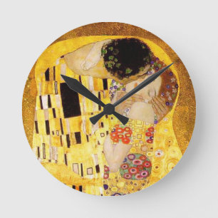 Gustav Klimt The Kiss Round Clock