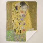 Gustav Klimt - The Kiss Sherpa Blanket<br><div class="desc">The Kiss / Der Kuss - Gustav Klimt in 1907-1908</div>