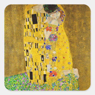 Gustav Klimt - The Kiss Square Sticker