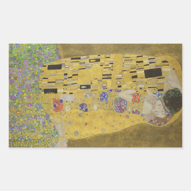 Gustav Klimt "The Kiss" Sticker (Front)