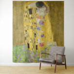 Gustav Klimt - The Kiss Tapestry<br><div class="desc">The Kiss / Der Kuss - Gustav Klimt in 1907-1908</div>