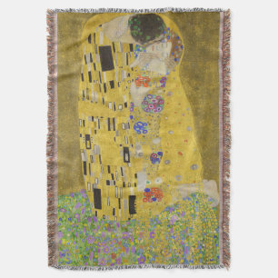 Gustav Klimt - The Kiss Throw Blanket