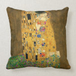 Gustav Klimt , The Kiss Throw Pillow<br><div class="desc">I made this product for those who like Gustav Klimt.</div>