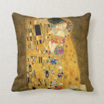 Gustav Klimt , The Kiss Throw Pillow<br><div class="desc">I made this product for those who like Gustav Klimt.</div>